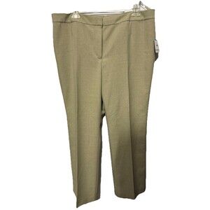 Kasper Separates Size 16 Petite Kate Slacks Dress Pants Brown